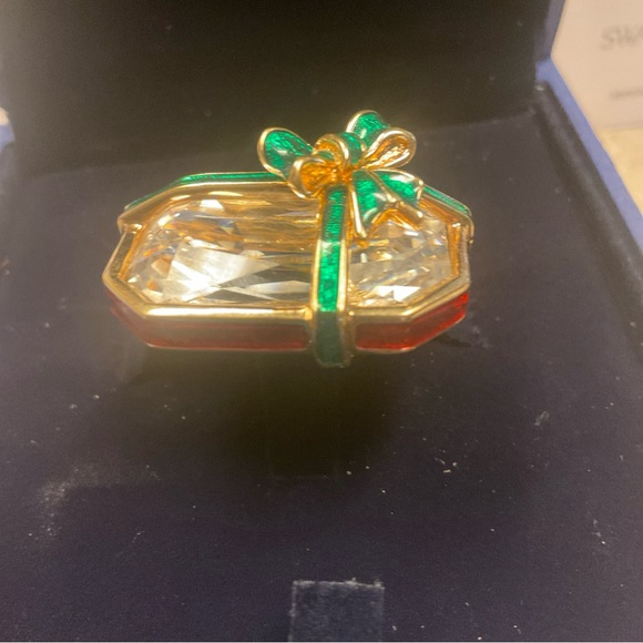 Swarovski Swan Signed Christmas Gift Brooch Pin - Picture 3 of 4